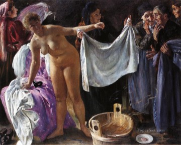 Brujas Lovis Corinth desnuda Pinturas al óleo